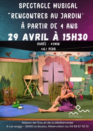 Affiche Spectacle musical "rencontres au jardin "