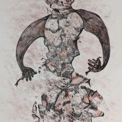 La femme brisée - monotype er encres