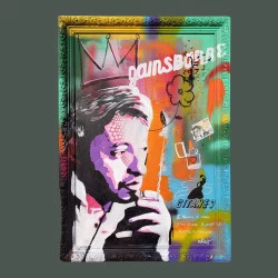 SERGE - ACRYLIQUE DE 100X70 - NKAS 