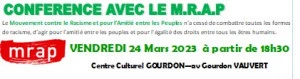 Affiche Conférence avec le M.R.A.P