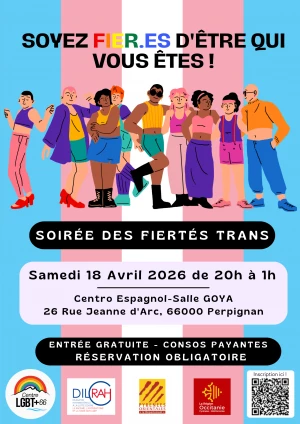 Affiche Soirée des Fiertés Trans