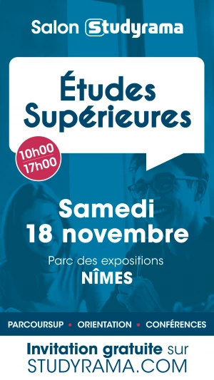 Affiche Salon Studyrama des Etudes Supérieures de Nîmes