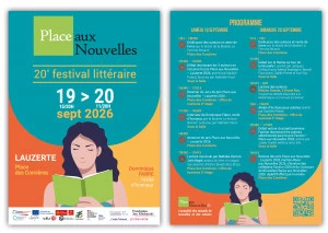 Affiche Festival littéraire Place Aux Nouvelles