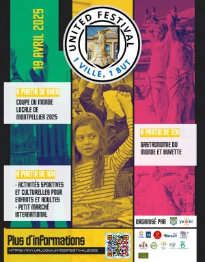 Affiche UNITED FESTIVAL - 1 ville 1 but