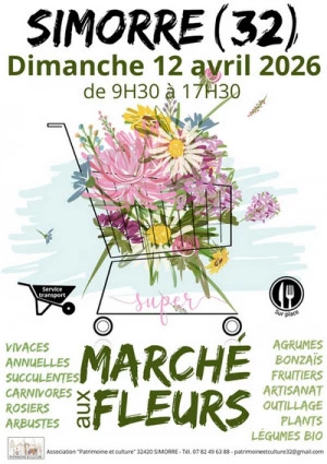 Affiche Marché aux fleurs