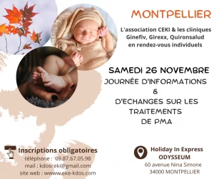 Affiche La PMA , journée d'informations 