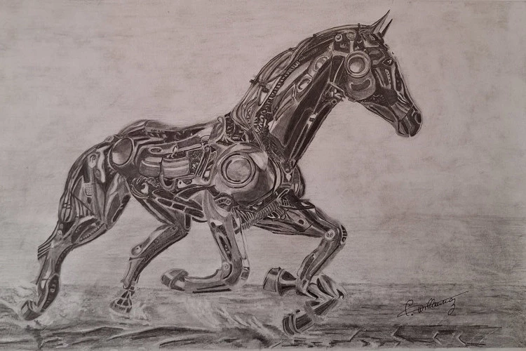 Montréjeau - graphite et mine de plomb année 2021 2ème au concours de Montréjeau 2021 taille dessin non encadré 50x65 encadré 55x70 - 250 euros 