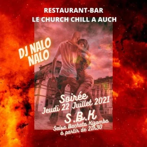 Affiche SOIRÉE SBK RESTAURANT LE CHURCH CHILL À AUCH