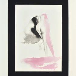 Dos - Encre sur papier aquarelle