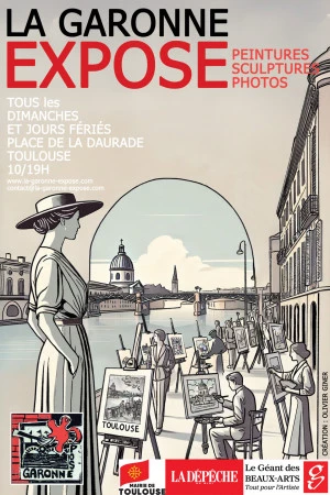 Affiche La Garonne Expose 2026 Place de la Daurade
