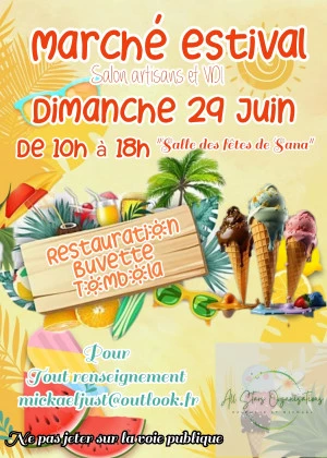 Affiche Marché estival 