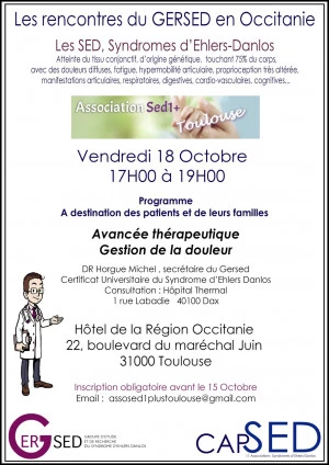 Affiche Conférence syndrome - EHLERS DANLOS