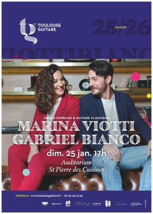 Affiche Marina VIOTTI & Gabriel BIANCO - Mezzo-soprano & guitare 