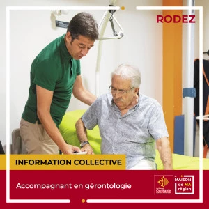 Affiche Information collective Accompagnant en gérontologie