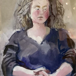 Charlotte - Aquarelle et gouache