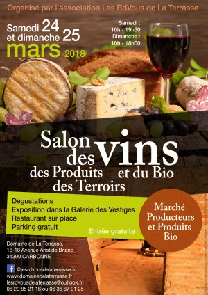 Affiche Salon des vins - des produits des Terroirs et du Bio