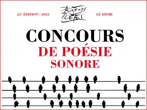 Affiche Printemps des poètes : Concours de poésie sonore
