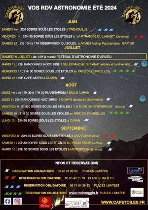 Affiche Mon été sous les étoiles de l'Aveyron