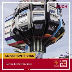 Affiche Exposition "Berlin, l'électron libre"