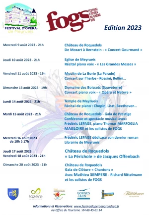 Affiche Festival d'Opéra du Grand Sud