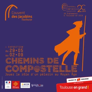 Affiche Chemins de Compostelle : jouez le rôle d'un pèlerin au Moyen Âge