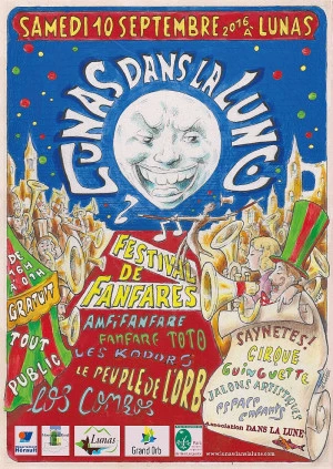 Affiche Lunas dans la lune - Festival de Fanfares