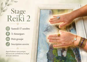 Affiche Stage Reiki Usui 2 à Aimargues