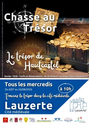 Affiche Escape Game en extérieur : les 7 clés de Lauzerte