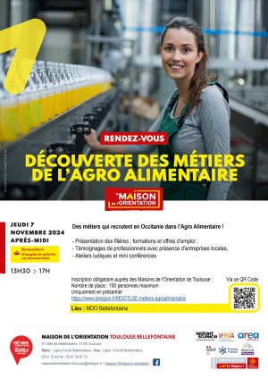 Affiche Découverte des métiers de l'Agro alimentaire