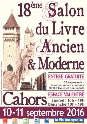 Affiche 18ème Salon du Livre Ancien et Moderne de Cahors