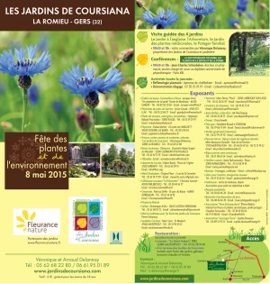 Affiche Fête des plantes et de l'environnement aux Jardins de Coursiana