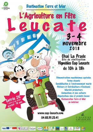 Affiche Destination Terre et Mer : Foire Agricole de Leucate