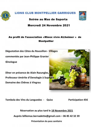 Affiche Soirée Mas de Saporta 