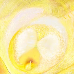 Au coeur II - Peinture réalisée sur tablette digitale, Edition Fine Art 50 cm x 76 cm, 2020