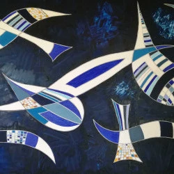 rêverie dans le ciel - huile 100x150 2020