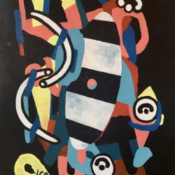 Seguida grisolenca - Acrylique sur bois - J-C Codèrc 