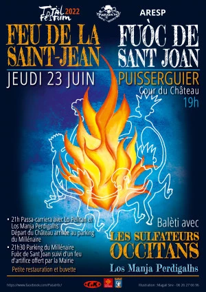 Affiche Feu de la Saint-Jean - Fuòc de Sant Joan Total Festum