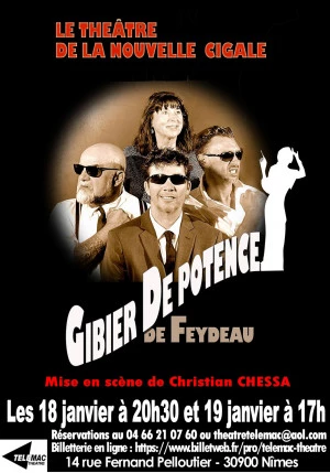 Affiche GIBIER DE POTENCE de Georges FEYDEAU