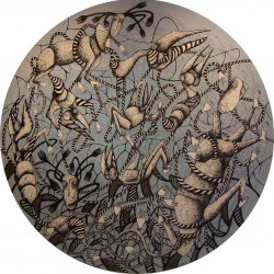 116 - Techniques mixtes sur bois - 1400€ 