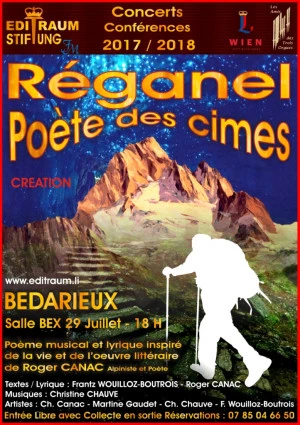 Affiche RÉGANEL, Poète des cimes 