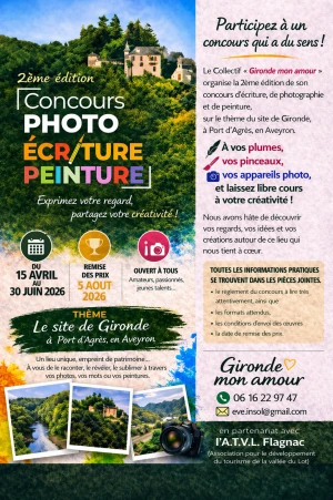 Affiche CONCOURS 'GIRONDE MON AMOUR'