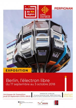 Affiche Exposition « Berlin, l'électron libre »