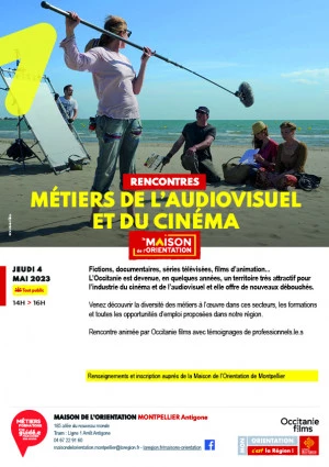 Affiche Métiers de l'audiovisuel et du cinéma 