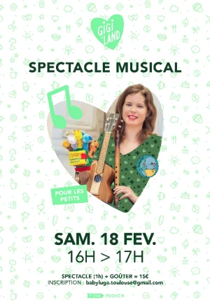 Affiche Spectacle Musical chez Gigiland