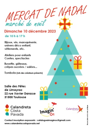 Affiche Mercat de Nadal : ne manquez pas le marché de Noël de la Calandreta !