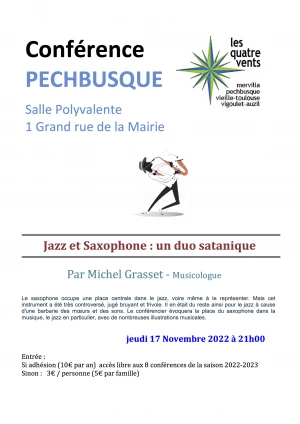 Affiche Jazz et Saxophone : un duo satanique