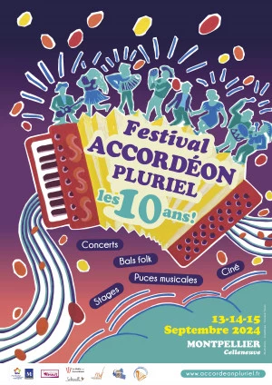 Affiche Festival Accordéon Pluriel, les 10 ans !