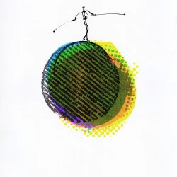 Le funambule - Affiche A3 en quatre couleurs Riso - David Soleilhet 