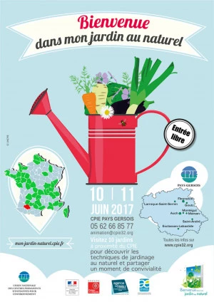 Affiche Bienvenue dans mon jardin au naturel