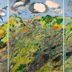 Triptyque - Acrylique & huile sur bois 366x158cm (3x:120x155cm)